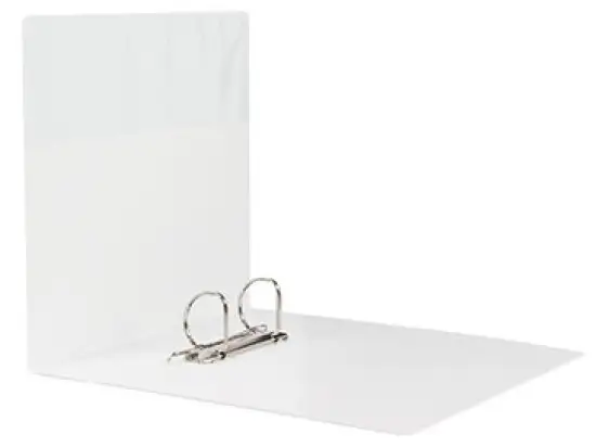 Präsentationsringbuch Soennecken 126076101 4142 A4, 2 Ringe Ø 30 mm, Kunststoff, Kombi-Mechanik, 2 Außentaschen, Innentasche, weiß