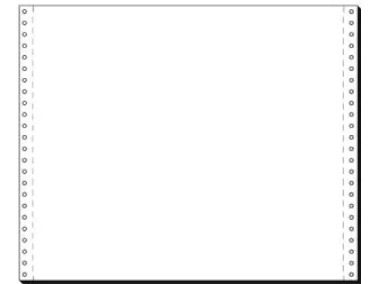 Computerpapier Sigel 12368 12" x 375 mm (A3 quer), 1-fach, endlos, Längsperforation, 60g, blanko, weiß, Pack 2000 Blatt