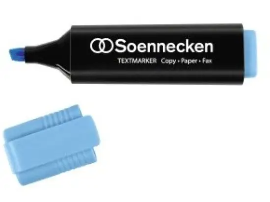 Textmarker Soennecken 304062750 3397 2-5mm, Keilspitze, blau