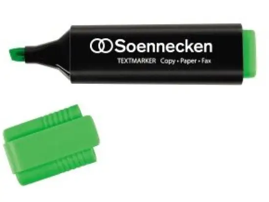 Textmarker Soennecken 304062760 3394 2-5mm, Keilspitze, grün