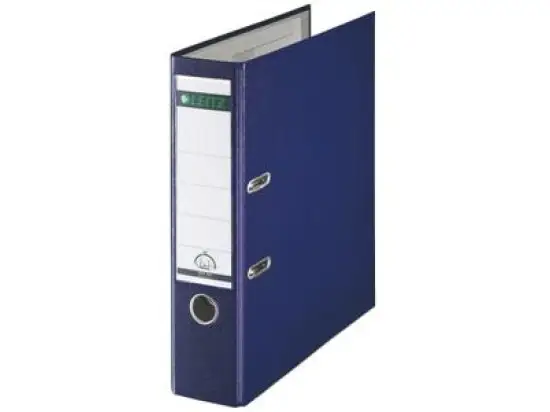 Ordner Leitz 1010-50-68 10105068 A4, 80mm, Pappe/PP-Folie, Wechselfenster, nachtblau