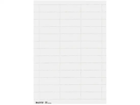 Blanko-Schildchen Leitz 1900-00-01 19000001 60 x 21 mm, Karton, weiß, Inkjet Laser Kopierer, Pack 975 Stk