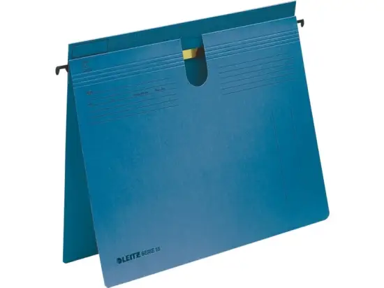Hängehefter Leitz 1814-00-35 18140035 Serie 18 Karton 250g, kaufmännische Heftung + Amtsheftung, blau, Pack 50 Stk