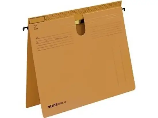 Hängehefter Leitz 1834-00-00 18340000 Serie 18 Karton 250g, kaufmännische Heftung + Amtsheftung, Reiterfalz, braun