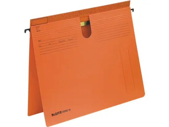 Hängehefter Leitz 1814-00-45 18140045 Serie 18 Karton 250g, kaufmännische Heftung + Amtsheftung, orange, Pack 50 Stk