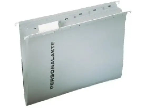 Hängemappe Leitz 30041-00-85 300410085 Alpha grau, Karton 230g, Sichtreiter, seitlich offen, Personalakte