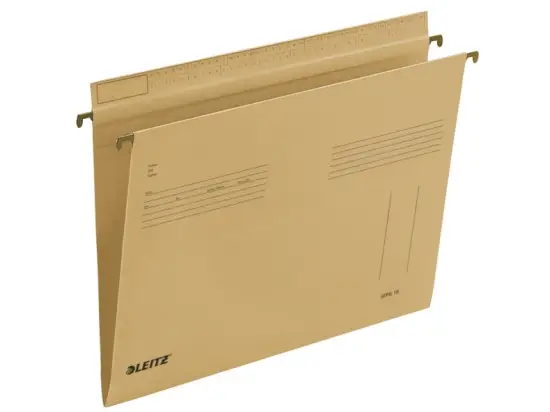 Hängemappe Leitz 1835-00-00 18350000 Serie 18 naturbraun, Karton 250g Reiterfalz, seitlich offen, Pack 25 Stk