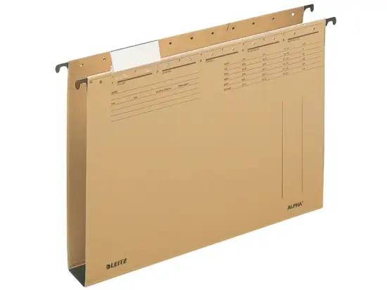 Hängesammler Leitz 1947-00-00 19470000 Alpha naturbraun, Karton 320g, 40mm-Hartpappeboden