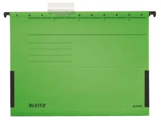 Hängetasche Leitz 1986-00-55 19860055 Alpha grün, Karton 275g, Pack 25 Stk