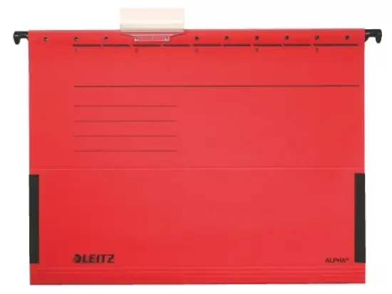 Hängetasche Leitz 1986-00-25 19860025 Alpha rot, Karton 275g, Pack 25 Stk