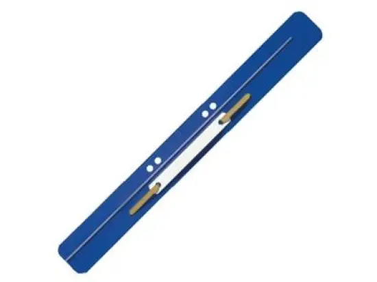 Heftstreifen Leitz 3711-00-35 37110035 lang, Kunststoff, Kunststoffdeckleiste, blau, Pack 25 Stk