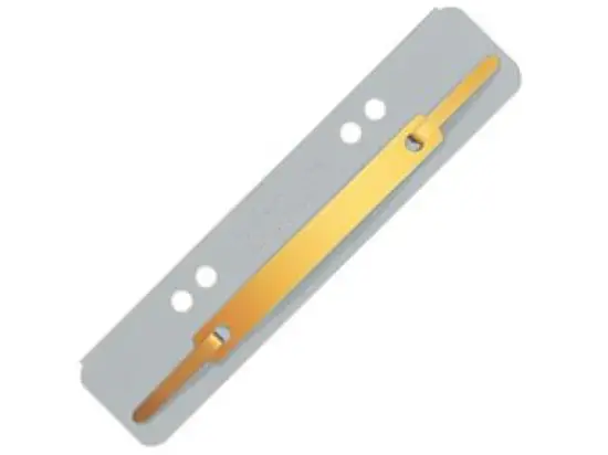 Heftstreifen Leitz 3701-00-85 37010085 grau, Karton, Metalldeckleiste, kurz, Pack 10 x 25 Stk