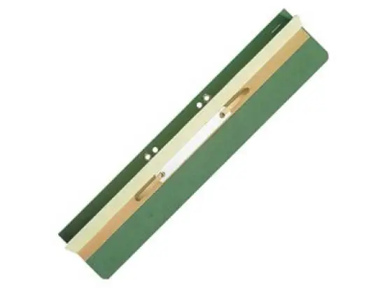 Heftstreifen Leitz 3726-00-55 37260055 lang, mit Heftfalz, Karton, Kunststoffdeckleiste, geöst, grün, Pack 25 Stk