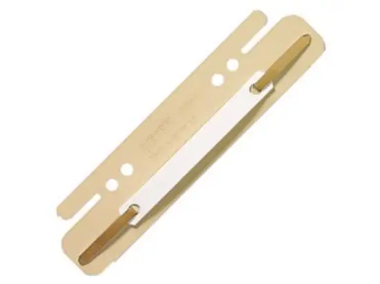 Heftstreifen Leitz 6130-00-12 61300012 sand, kurz, Karton, Kunststoffdeckleiste, einsteckbar, für Registratur und Hängehefter, Pack 25 Stk