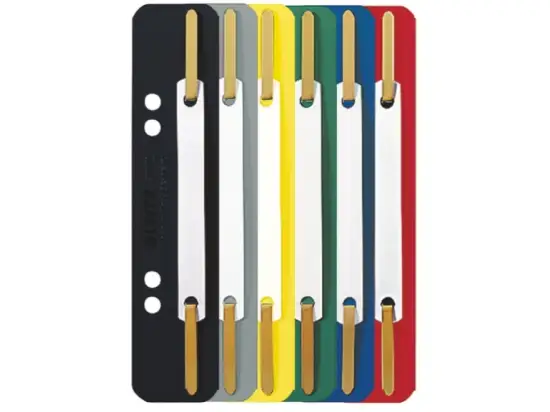Heftstreifen Leitz 3710-00-99 37100099 kurz, Kunststoffdeckleiste (PP), farbig sortiert, Pack 250 Stk