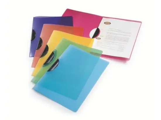 Klemmmappe Leitz 4176-00-99 41760099 ColorClip Rainbow A4, Kunststoff (PP), farbig sortiert, Pack 6 Stk