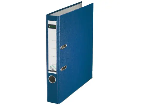 Ordner Leitz 1015-50-35 10155035 A4, 52mm, Pappe/PP-Folie, Wechselfenster, blau
