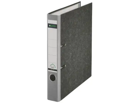 Ordner Leitz 1050-50-85 10505085 A4, 52mm, Pappe/Wolkenmarmor, grauer Rücken