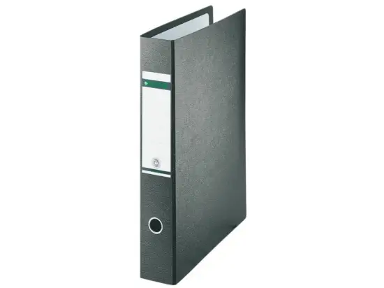 Ordner Leitz 1072-00-00 10720000 A3, 77mm, Hartpappe/Wolkenmarmor, schwarz