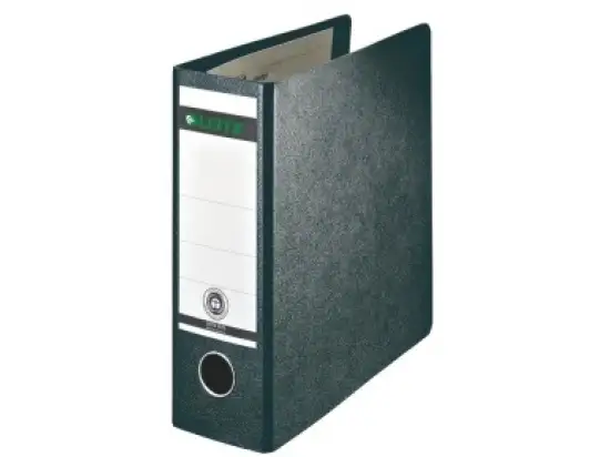 Ordner Leitz 1065-00-00 10650000 A5, 56mm, Hartpappe/Wolkenmarmor, schwarz