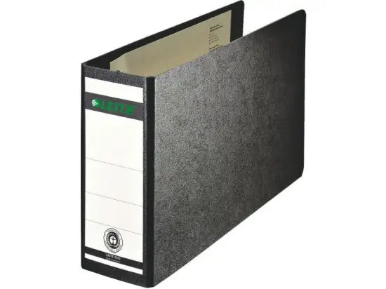 Ordner Leitz 1076-00-00 10760000 A5-quer, 77mm, Hartpappe/Wolkenmarmor, schwarz