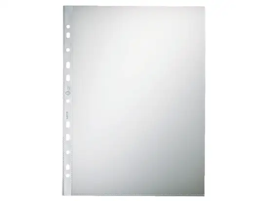 Prospekthüllen Leitz 4704-00-00 47040000 A4 100my Kunststoff (PP) genarbt, Pack 100 Stk