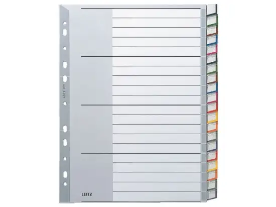 Blanko-Register Leitz 1278-00-00 12780000 A4 20-teilig Kunststoff (PP) Tabs Überbreit 238x297mm
