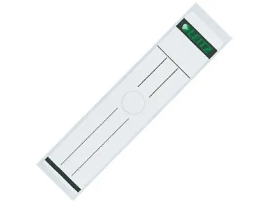 Ordner-Rückenschild Etiketten Leitz 6093-00-85 60930085 Hängeordner/breit, selbstklebend, mit Aufdruck, grau, Pack 10 Stk