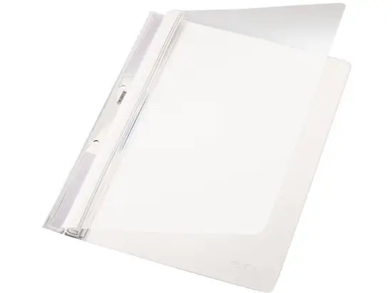 Schnellhefter Leitz 4190-00-01 41900001 Universal A4, Kunststoff (PVC), in Ordner einhängbar, weiß