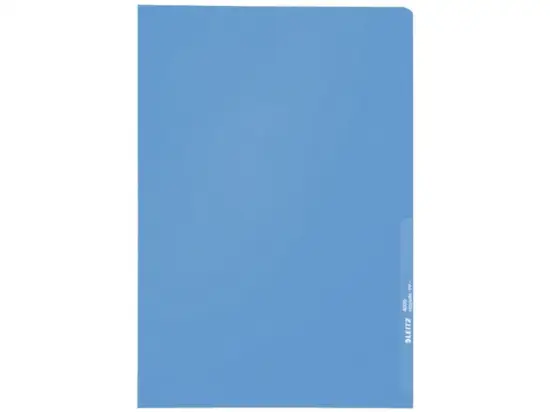 Sichthüllen Leitz 4000-00-35 40000035 A4, Kunststoff (PP), transparent, blau, Pack 100 Stk