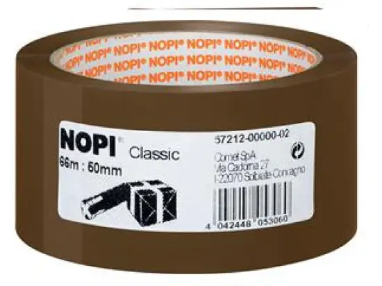 Packband Nopi 57212-00000-02 Classic 50 mm x 66 m, Kunststoff (PP), braun