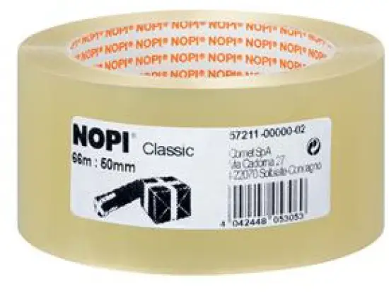 Packband Nopi 57211-00000-04 Classic 50 mm x 66 m, Kunststoff (PP), transparent