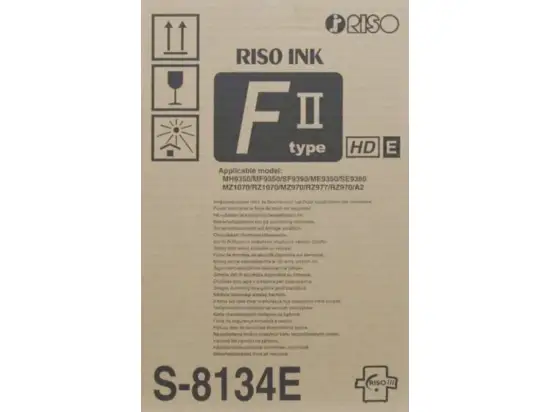 Tinte Riso S-8134E schwarz RZ9 HD, Pack 2 Patronen je 1000ml