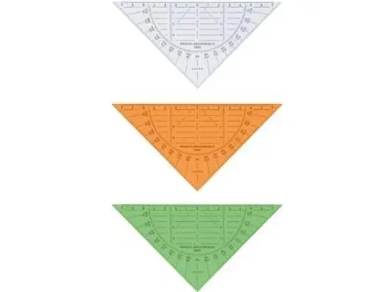 Geometrie-Dreieck Aristo 1550 Geodreieck Hypotenuse 160mm ohne Griff, Pack 10 Stk