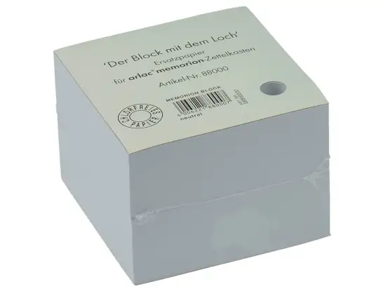 Ersatzpapier Arlac 880.00 Zettelboxeinlagen ungeleimt, Blattformat: 99 x 99 mm, Pack 600 Blatt