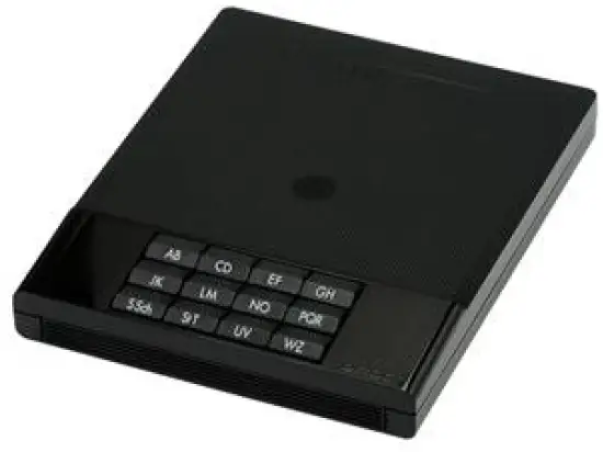 Automatik-Telefonregister Arlac 127.01 01270101 Index Kunststoff, mit Tastenfeld, Farbe: 01 schwarz, für 800 Telefonnummern