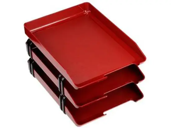 Briefablage-Set Arlac 239.12 02391200 letter-tray (3) 3 Ablagen, weinrot A4