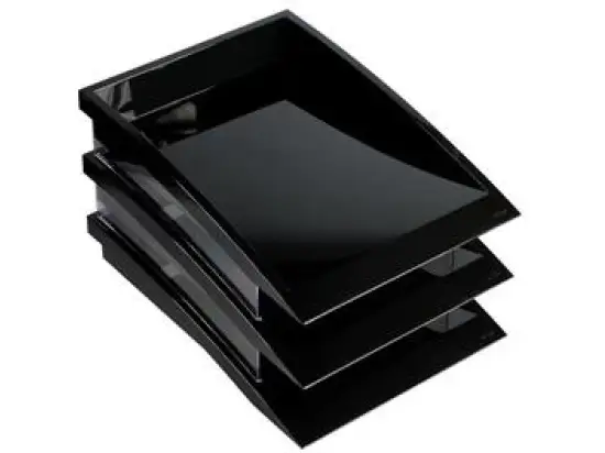 Briefablage-Set Arlac 247.01 02470100 formal-tray (3) 3 Ablagen, schwarz A4