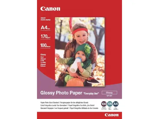 Papier Canon 0775B001 GP-501 A4 210g, Fotoglanz, Pack 100 Blatt