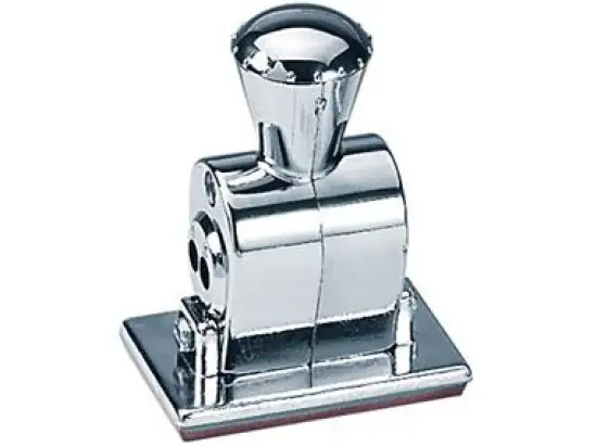 Datumstempel mit Text Wedo 875 87 5 Stema Metall, verchromt, Text: Gebucht Datum Konto