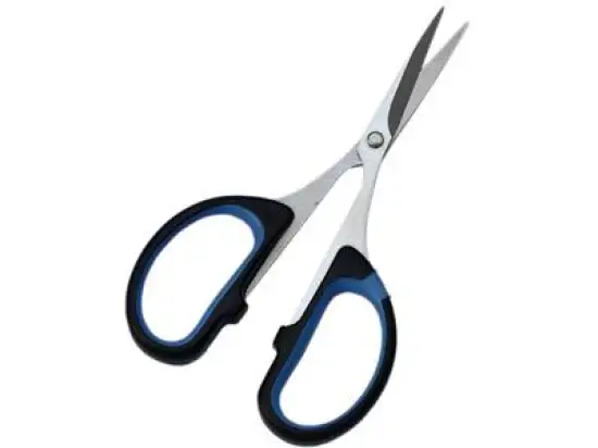 Silhouettenschere Wedo 9794 979 4 10,5cm Gummigriff schwarz/blau Softcut Edelstahl spitz