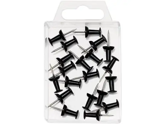 Pinnadeln Wedo 54101 54 101 schwarz, Pack 10 x 20 Stk