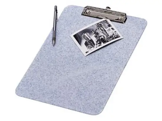 Klemmbrett Wedo 57670 57 670 A4, Kunststoff, grau, Klemmer oben