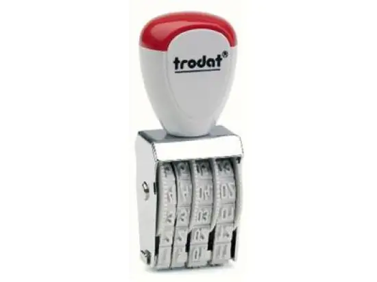 Datumstempel Trodat 54216 1014 Monate in Zahlen 4mm