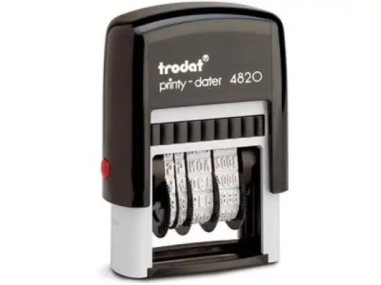 Selbstfärbender Stempel Trodat 514820 printy dater 4820 Monat in Buchstaben 4mm