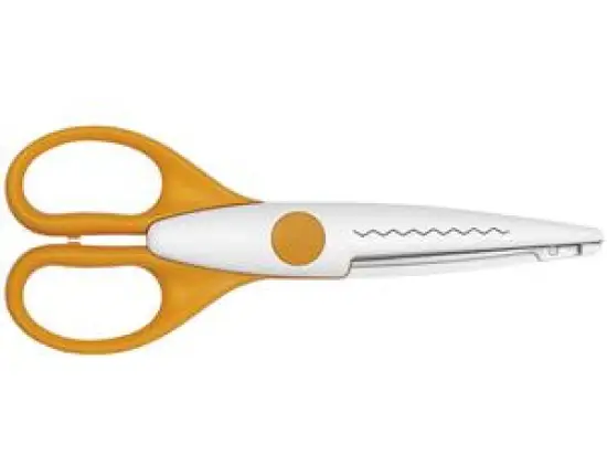 Kreativschnitt-Schere Wedo 771902 77 1902 16,0cm/6" Zackenschnitt gelb