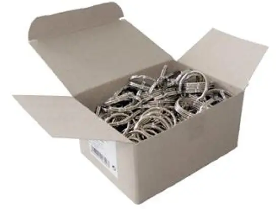 Schlüsselringe Wedo 2623025 262 3025 Metall 25mm silber glanzvernickelt, Pack 100 Stk