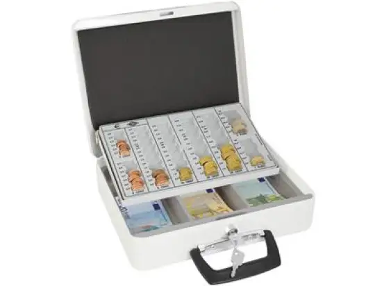 Geldzählkassette Wedo 150658000 150 658000 Europa Stahlblech weiß 31,5x24,5x9,5cm