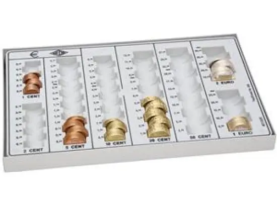 Geldzählbrett Wedo 160758037 160 758037 lichtgrau 26,8x16,5x3,5cm für Hartgeld