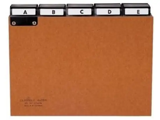 Leitregister Durable 4255-11 425511 A5-quer, A-Z, Preßspan, inkl. Schildchen 1-31